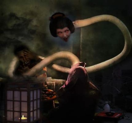 Rokurokubi - A Ghostly Tale of Transforming Necks and Hidden Desires!